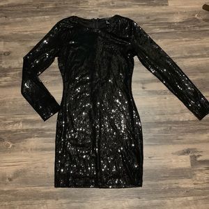 Black Sequin Dress